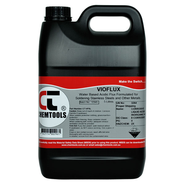 CHEMTOOLS VIO-FLUX HIGH ACTIVITY LIQUID FLUX - 5L